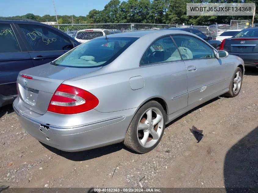 2005 Mercedes-Benz Clk 320 VIN: WDBTJ65JX5F134368 Lot: 40182363