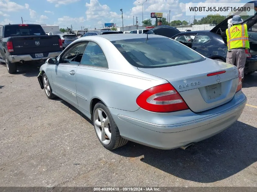 2005 Mercedes-Benz Clk 320 VIN: WDBTJ65J65F164080 Lot: 40390418