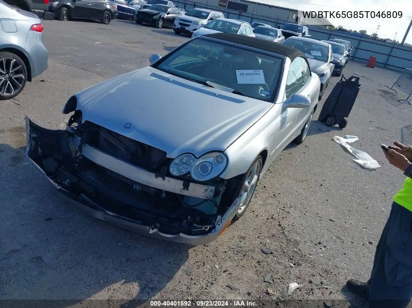 2005 Mercedes-Benz Clk 320 320 VIN: WDBTK65G85T046809 Lot: 40401592