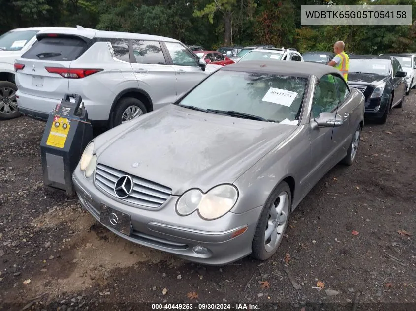 2005 Mercedes-Benz Clk 320 VIN: WDBTK65G05T054158 Lot: 40449253