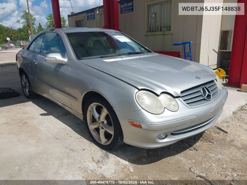 2005 Mercedes-Benz Clk 320 VIN: WDBTJ65J35F148838 Lot: 40479770