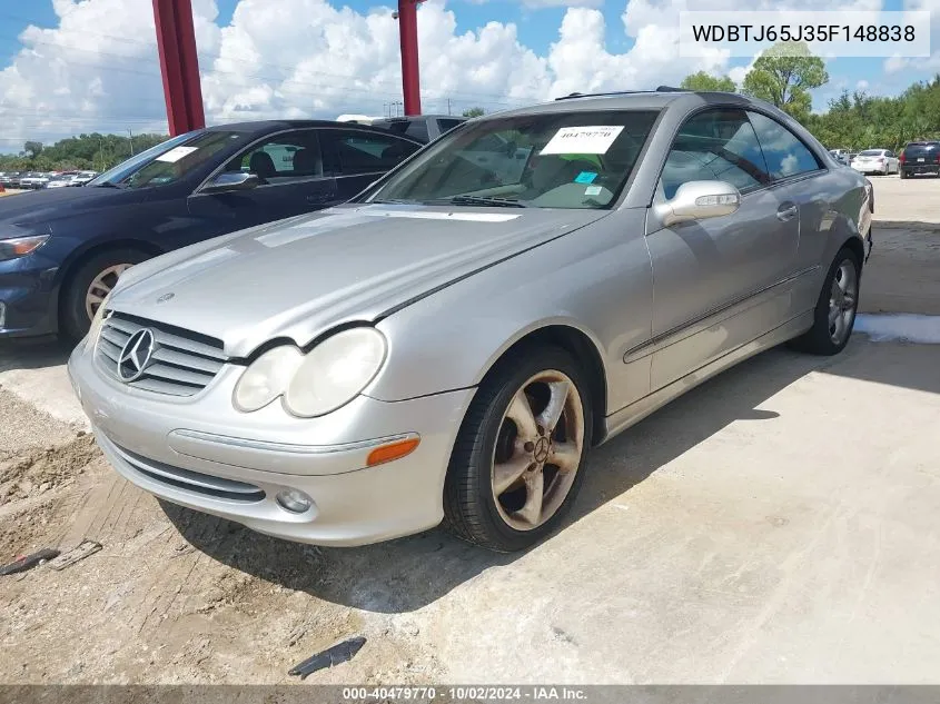 2005 Mercedes-Benz Clk 320 VIN: WDBTJ65J35F148838 Lot: 40479770