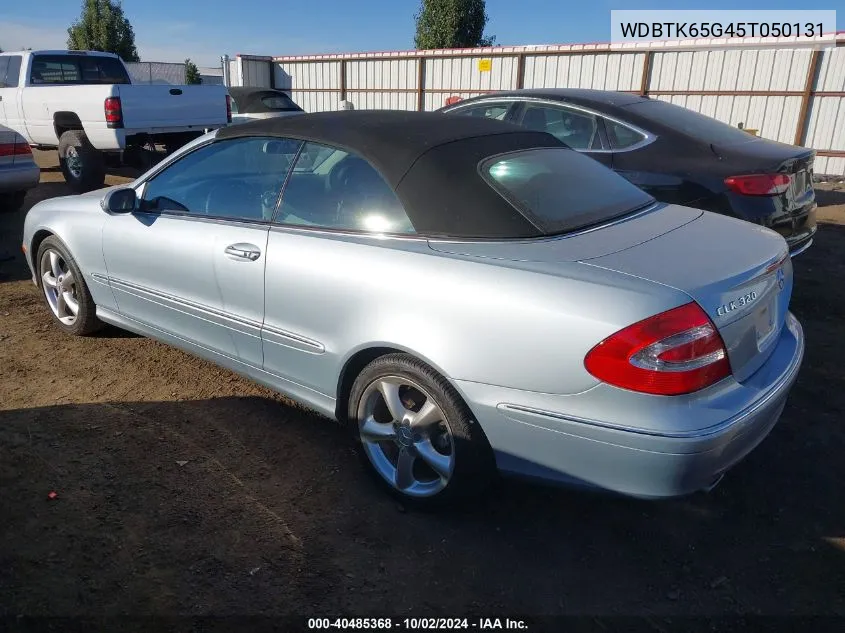 2005 Mercedes-Benz Clk 320 VIN: WDBTK65G45T050131 Lot: 40485368