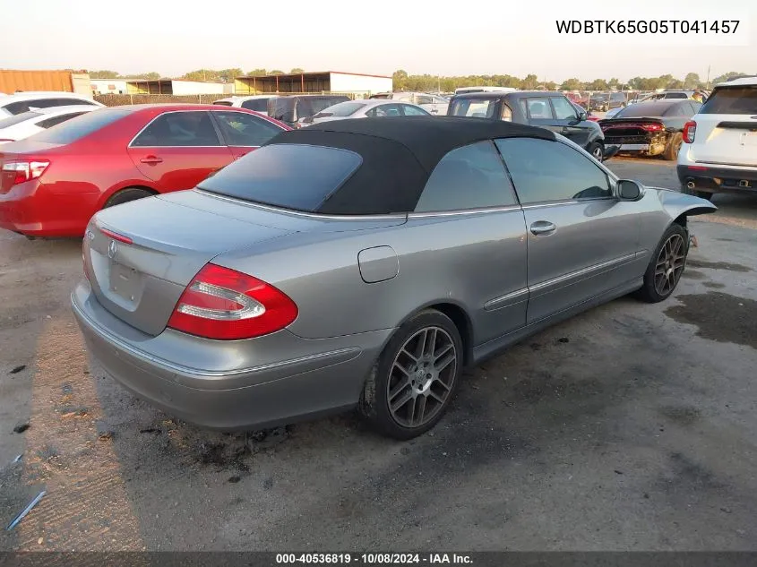 2005 Mercedes-Benz Clk 320 320 VIN: WDBTK65G05T041457 Lot: 40536819