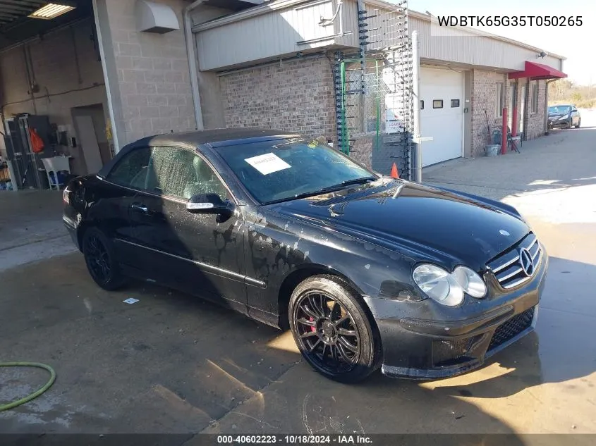 2005 Mercedes-Benz Clk 320 VIN: WDBTK65G35T050265 Lot: 40602223