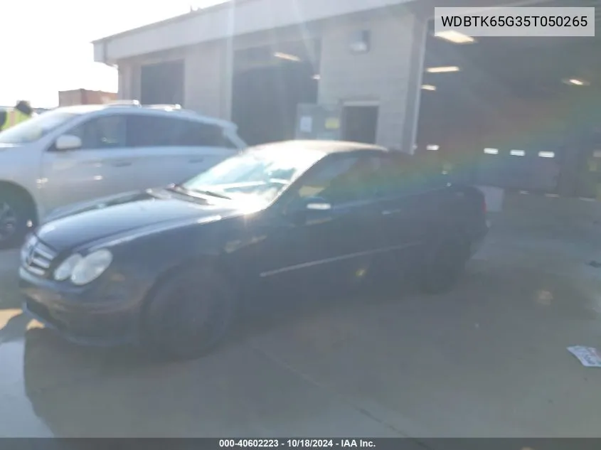 2005 Mercedes-Benz Clk 320 VIN: WDBTK65G35T050265 Lot: 40602223