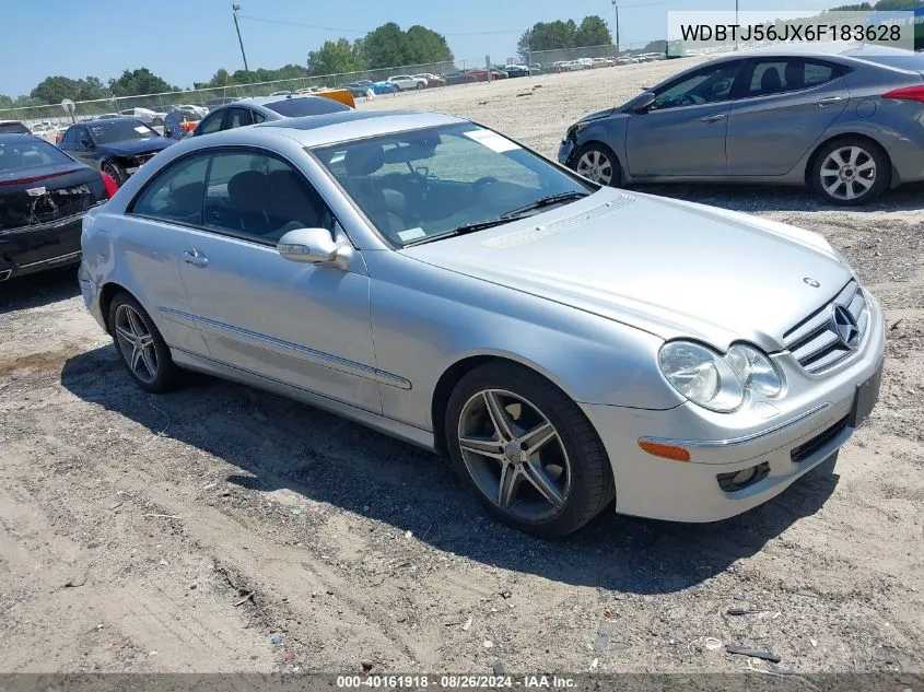 2006 Mercedes-Benz Clk 350 VIN: WDBTJ56JX6F183628 Lot: 40161918