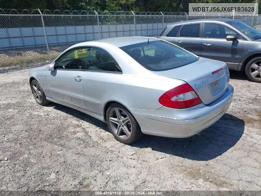 2006 Mercedes-Benz Clk 350 VIN: WDBTJ56JX6F183628 Lot: 40161918