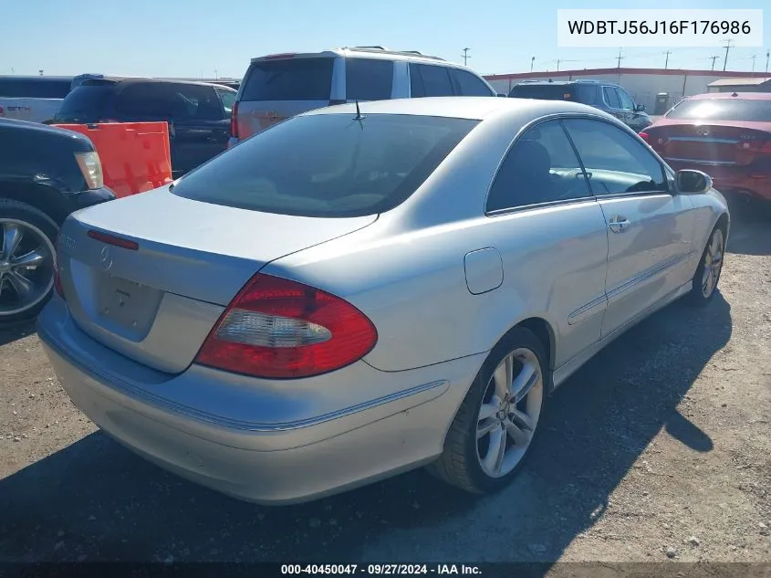 2006 Mercedes-Benz Clk 350 VIN: WDBTJ56J16F176986 Lot: 40450047