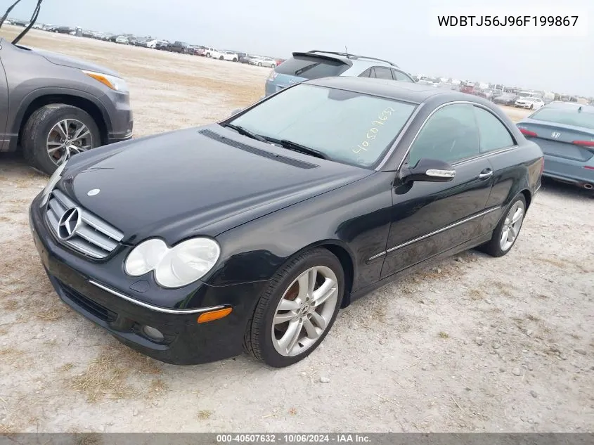 2006 Mercedes-Benz Clk 350 VIN: WDBTJ56J96F199867 Lot: 40507632