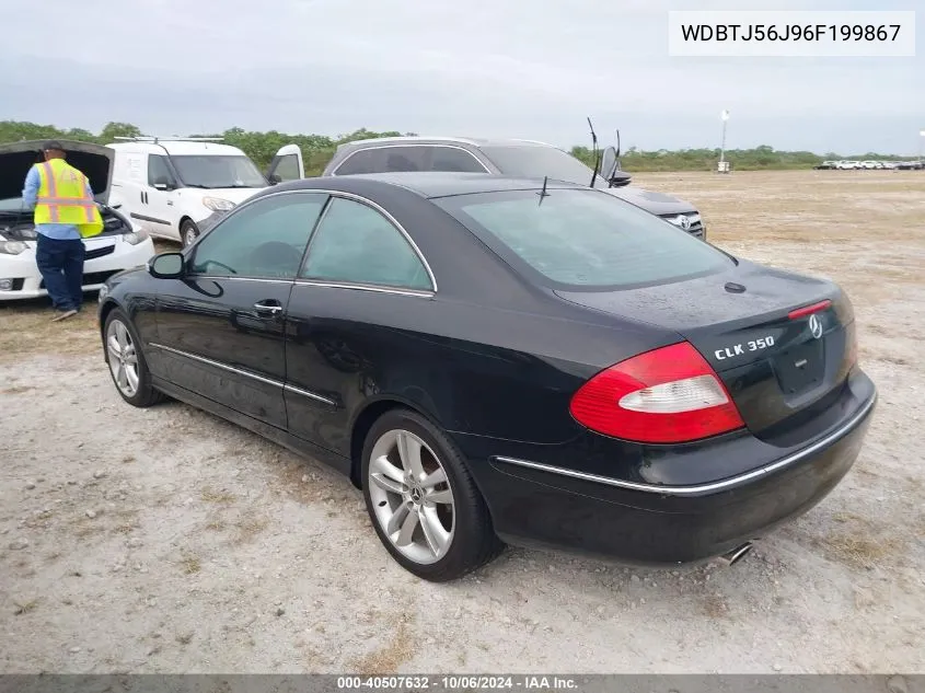 2006 Mercedes-Benz Clk 350 VIN: WDBTJ56J96F199867 Lot: 40507632