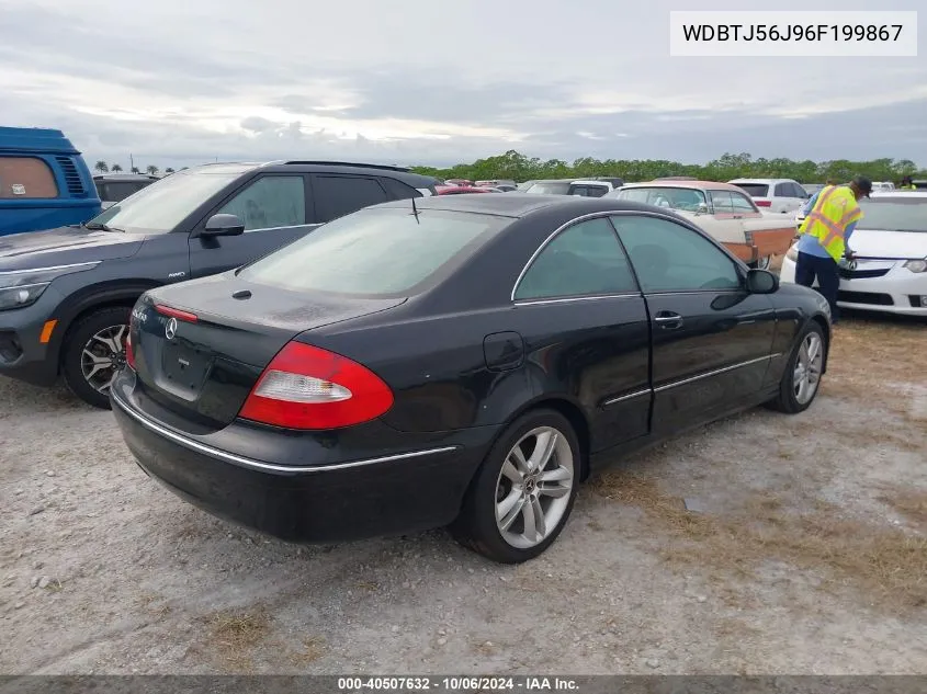 2006 Mercedes-Benz Clk 350 VIN: WDBTJ56J96F199867 Lot: 40507632