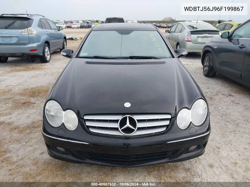 2006 Mercedes-Benz Clk 350 VIN: WDBTJ56J96F199867 Lot: 40507632