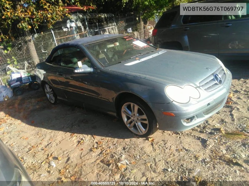 2006 Mercedes-Benz Clk 350 VIN: WDBTK56G76T069797 Lot: 40555725