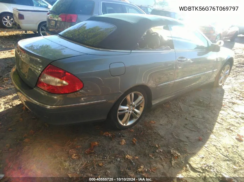 2006 Mercedes-Benz Clk 350 VIN: WDBTK56G76T069797 Lot: 40555725