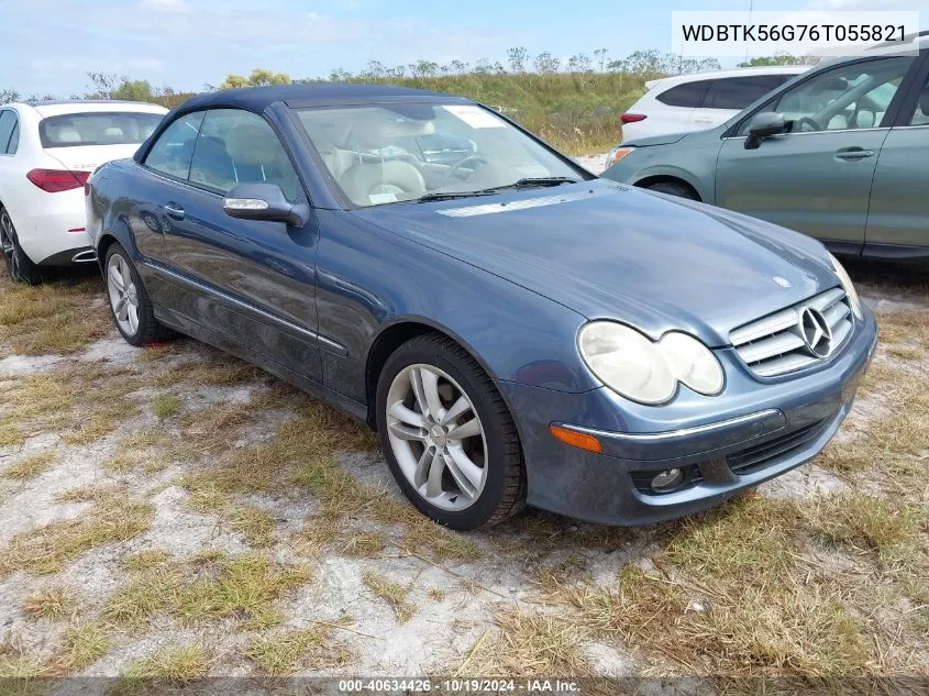 2006 Mercedes-Benz Clk 350 VIN: WDBTK56G76T055821 Lot: 40634426