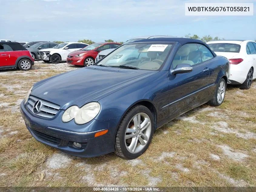 2006 Mercedes-Benz Clk 350 VIN: WDBTK56G76T055821 Lot: 40634426