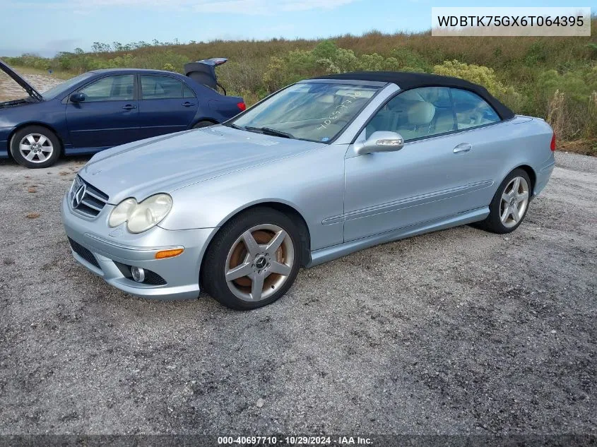 2006 Mercedes-Benz Clk 500 VIN: WDBTK75GX6T064395 Lot: 40697710