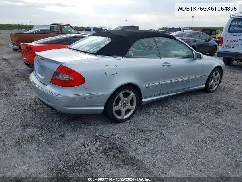 2006 Mercedes-Benz Clk 500 VIN: WDBTK75GX6T064395 Lot: 40697710