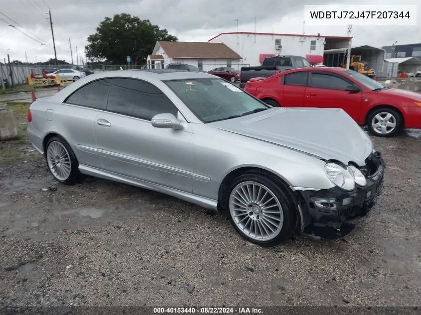 WDBTJ72J47F207344 2007 Mercedes-Benz Clk 550