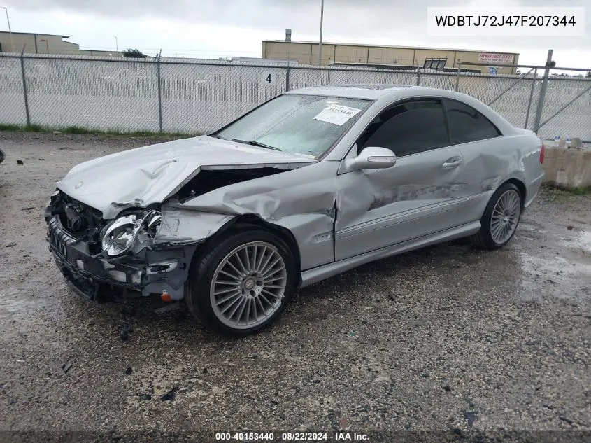 WDBTJ72J47F207344 2007 Mercedes-Benz Clk 550