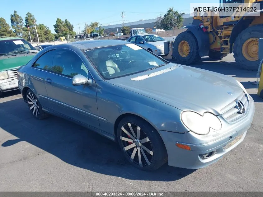 2007 Mercedes-Benz Clk 350 VIN: WDBTJ56H37F214622 Lot: 40293324