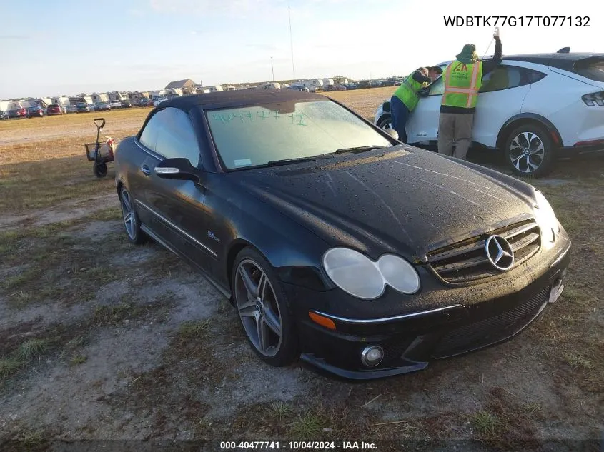 2007 Mercedes-Benz Clk 63 Amg VIN: WDBTK77G17T077132 Lot: 40477741