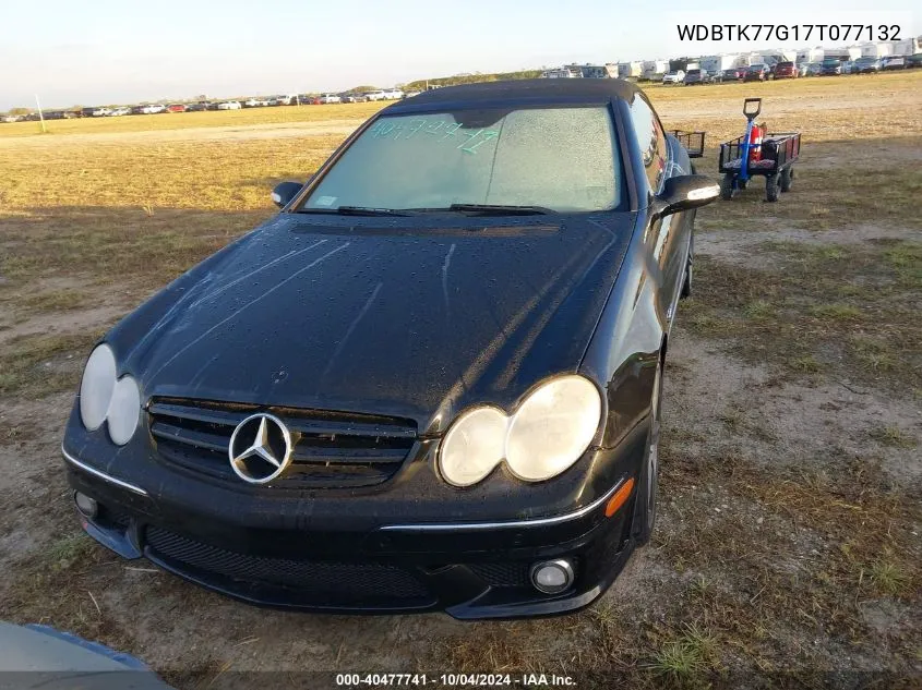 2007 Mercedes-Benz Clk 63 Amg VIN: WDBTK77G17T077132 Lot: 40477741