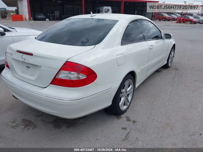 2007 Mercedes-Benz Clk 350 VIN: WDBTJ56H77F207897 Lot: 40733407