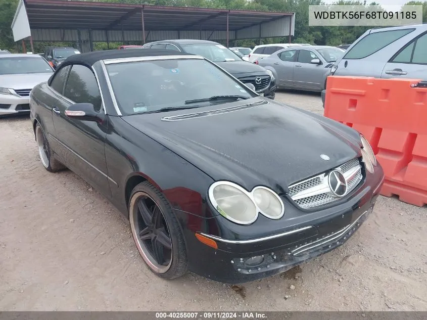 2008 Mercedes-Benz Clk 350 VIN: WDBTK56F68T091185 Lot: 40255007