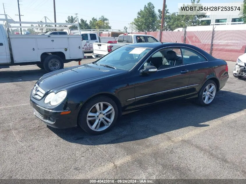 2008 Mercedes-Benz Clk 350 VIN: WDBTJ56H28F253574 Lot: 40423018