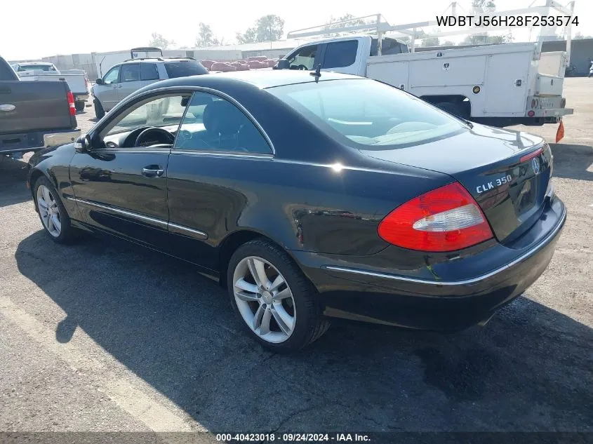 2008 Mercedes-Benz Clk 350 VIN: WDBTJ56H28F253574 Lot: 40423018