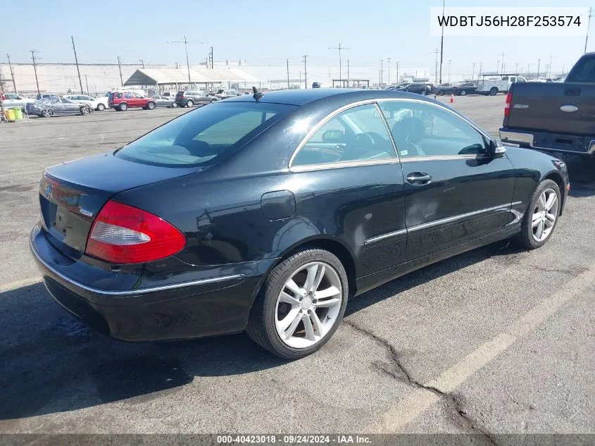 2008 Mercedes-Benz Clk 350 VIN: WDBTJ56H28F253574 Lot: 40423018