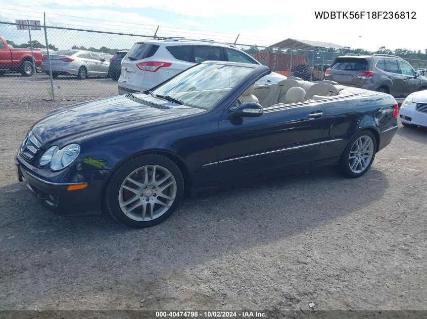 2008 Mercedes-Benz Clk 350 VIN: WDBTK56F18F236812 Lot: 40474798