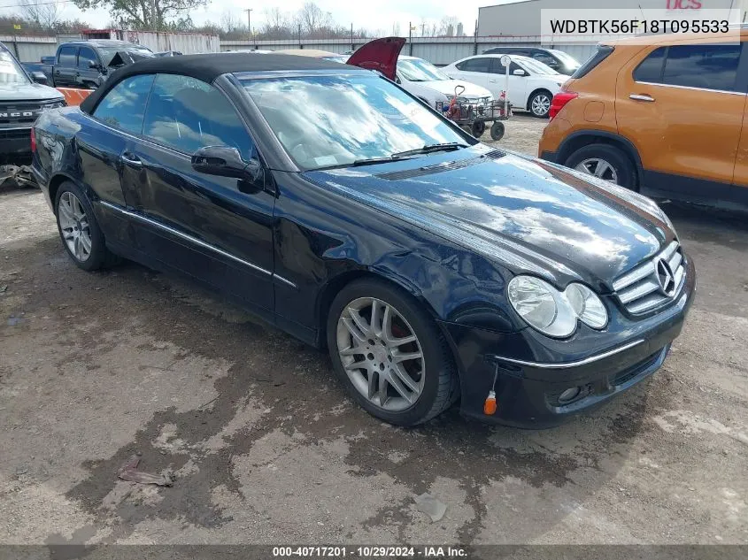 2008 Mercedes-Benz Clk 350 VIN: WDBTK56F18T095533 Lot: 40717201