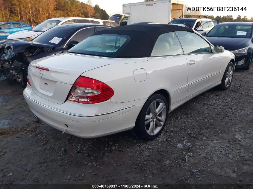 WDBTK56F88F236144 2008 Mercedes-Benz Clk 350