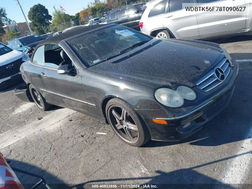 2008 Mercedes-Benz Clk 350 VIN: WDBTK56F78T090627 Lot: 40833856