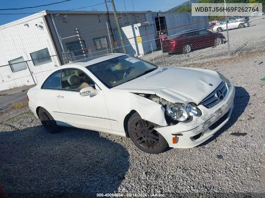 2009 Mercedes-Benz Clk 350 VIN: WDBTJ56H69F262764 Lot: 40094664