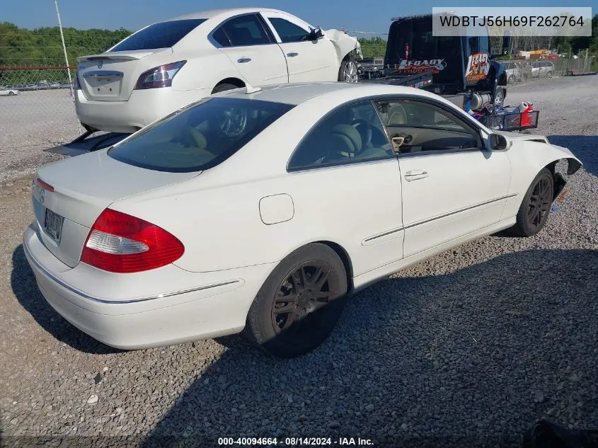 2009 Mercedes-Benz Clk 350 VIN: WDBTJ56H69F262764 Lot: 40094664