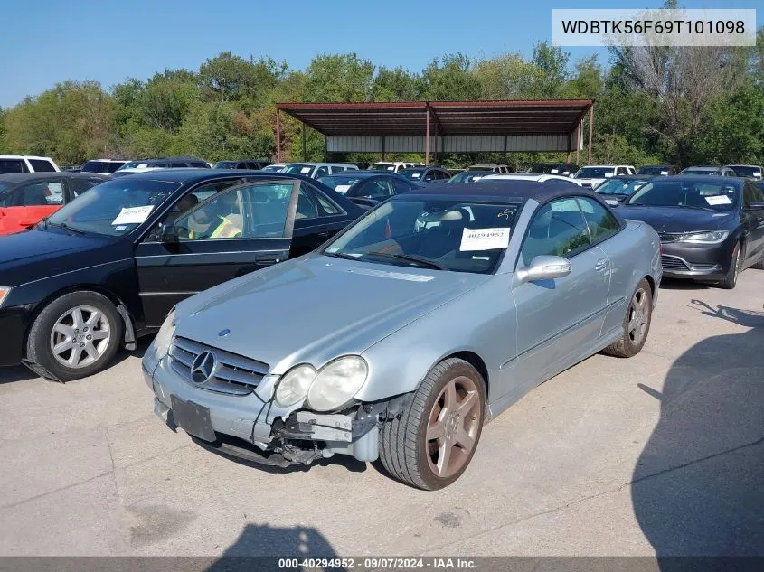 2009 Mercedes-Benz Clk 350 VIN: WDBTK56F69T101098 Lot: 40294952