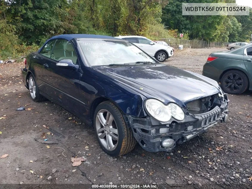 2009 Mercedes-Benz Clk 350 VIN: WDBTK56F09T105244 Lot: 40388994