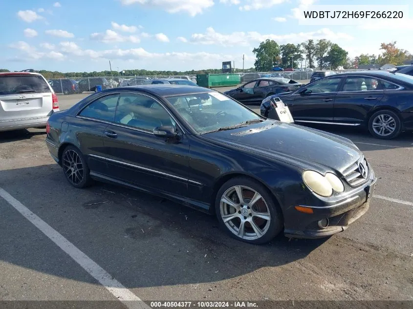 2009 Mercedes-Benz Clk 550 VIN: WDBTJ72H69F266220 Lot: 40504377