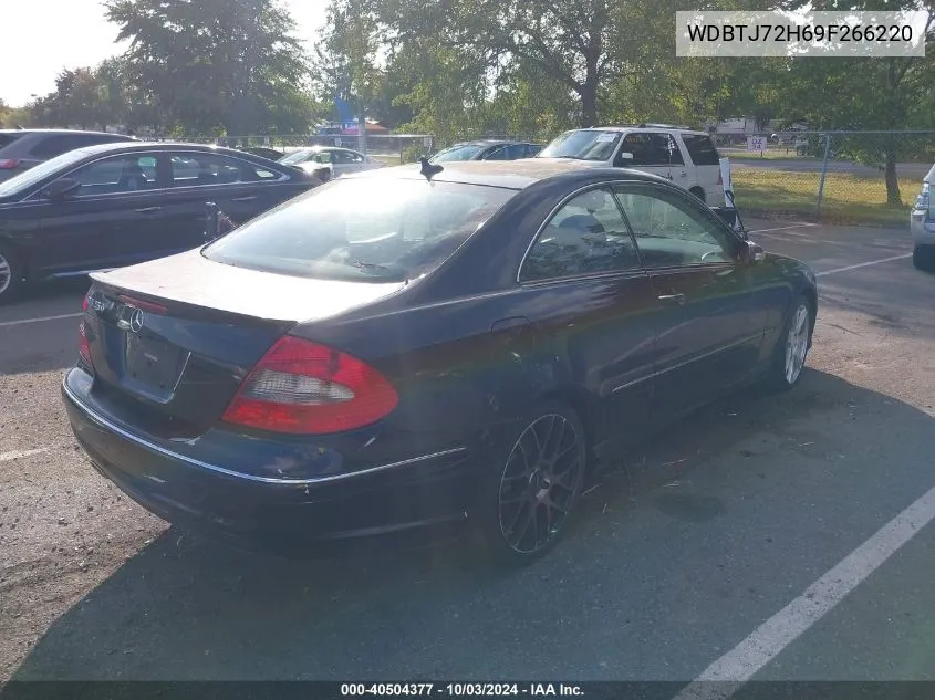 2009 Mercedes-Benz Clk 550 VIN: WDBTJ72H69F266220 Lot: 40504377