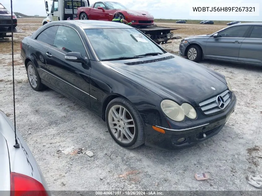 2009 Mercedes-Benz Clk 350 VIN: WDBTJ56H89F267321 Lot: 40667057