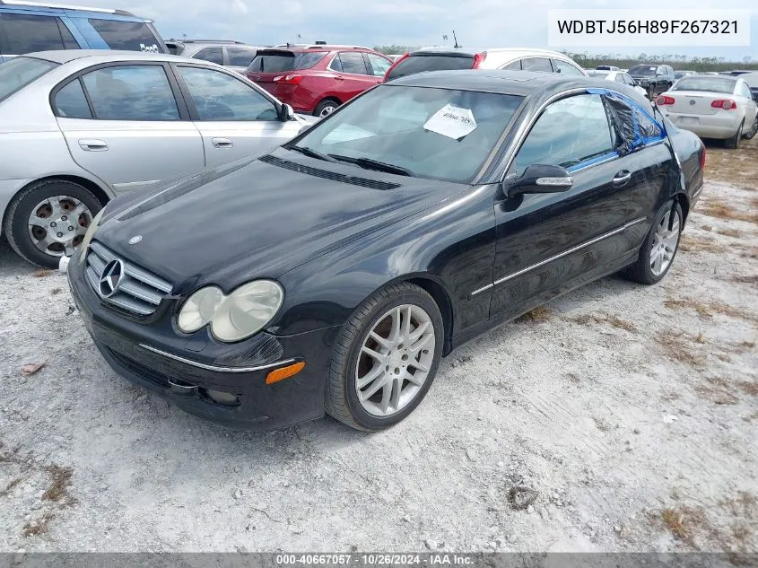 2009 Mercedes-Benz Clk 350 VIN: WDBTJ56H89F267321 Lot: 40667057