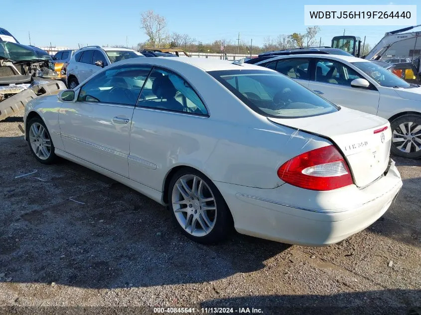 2009 Mercedes-Benz Clk 350 VIN: WDBTJ56H19F264440 Lot: 40845541