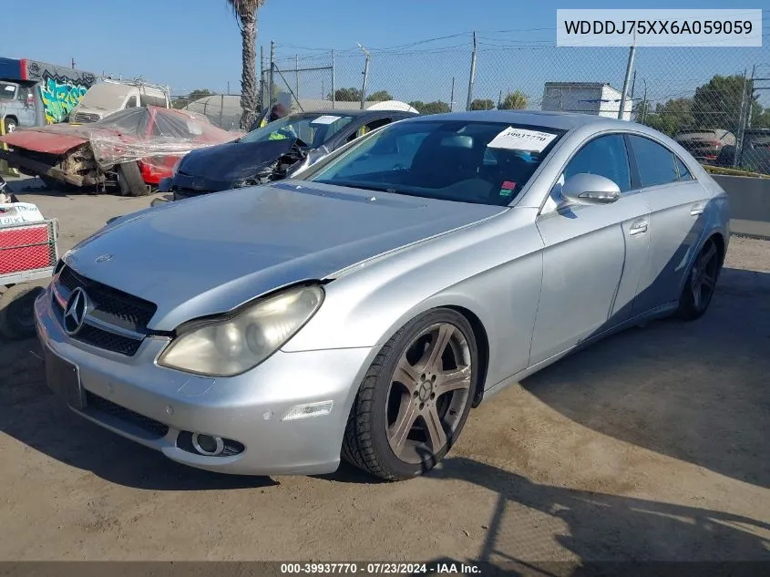 2006 Mercedes-Benz Cls 500 VIN: WDDDJ75XX6A059059 Lot: 39937770