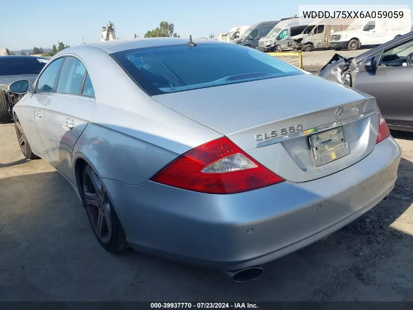 2006 Mercedes-Benz Cls 500 VIN: WDDDJ75XX6A059059 Lot: 39937770