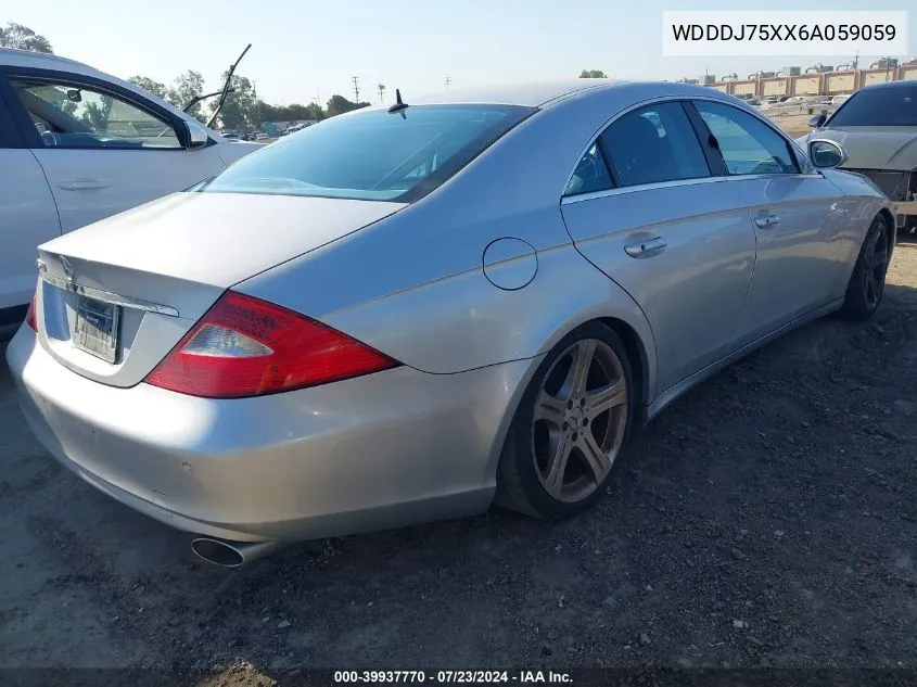 2006 Mercedes-Benz Cls 500 VIN: WDDDJ75XX6A059059 Lot: 39937770