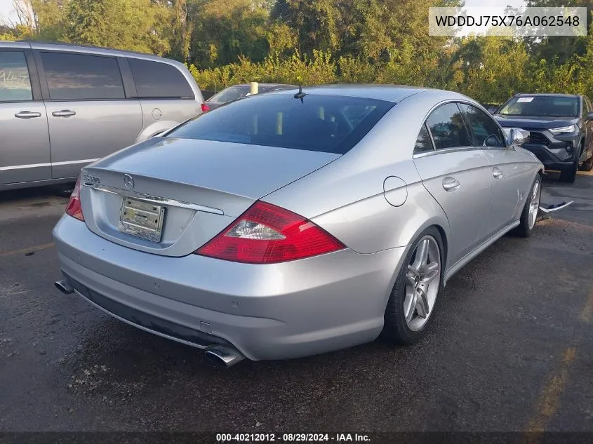 2006 Mercedes-Benz Cls 500 VIN: WDDDJ75X76A062548 Lot: 40212012